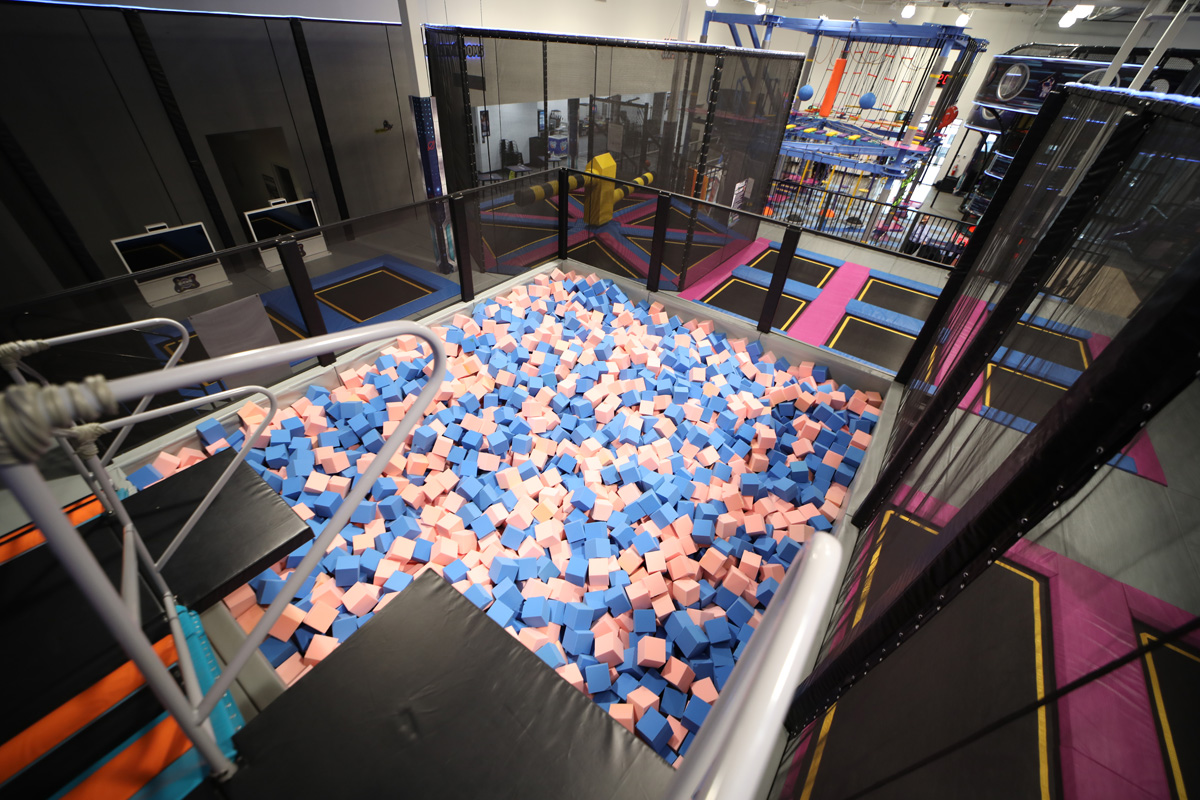 foam pit diving board