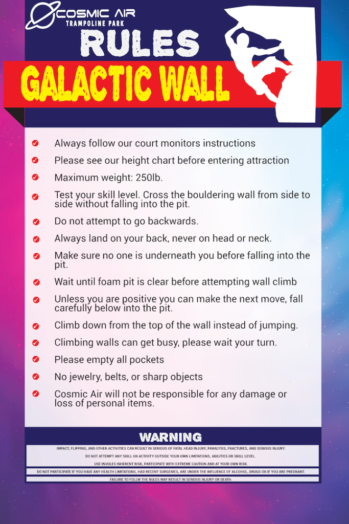 Bouldering-wall rules